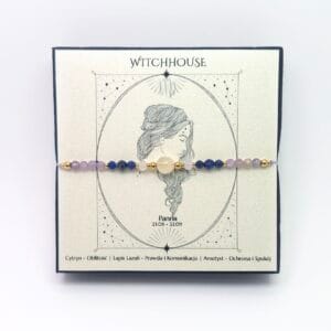Talizman dla znaku Panna z granatem i malachitem w ozdobnym pudełku Witchhouse.